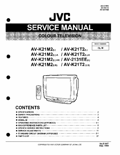 JVC AV-K21T2_AV-K21M2 Service manual